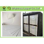 Large White Card Sheets 350gsm , Recycled Coated Cardboard Sheets Anti - Curl for sale