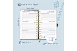 China 2023 Weekly Monthly Academic Planner Mini Format 4.13'' X 6.75'' supplier