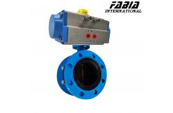 China Soft Seal Pneumatic Butterfly Valve Flanged type supplier