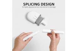 China Removable Handle Toilet Brush And Holder Set TPR For Bathroom Mounted supplier