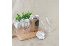 China 250ml Clear Easy Open End 90mm PET Plastic Beverage Cans supplier
