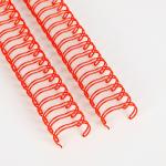 Binding Twin Wire Spiral Notebook Wire Double Metal Spiral Coil 0.8mm Thick for sale