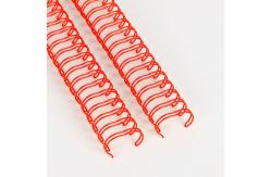 China Binding Twin Wire Spiral Notebook Wire Double Metal Spiral Coil 0.8mm Thick supplier