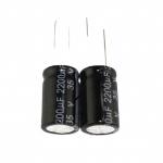 original 2200UF 35V 16mm*25mm 25V/220UF 6*12mm Aluminium electrolytic capacitor for sale