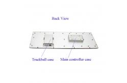 China Electroplated Industrial Metal Keyboard Liquid Proof With Optical Trackball Mouse supplier