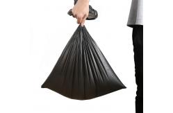 China Black 55 Gallon 15um LDPE Garbage Bags Biodegradable Custom Size supplier