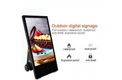 China Outdoor Movable Digital Display Totem Advertising Signage Waterproof IP65 Super Thin supplier