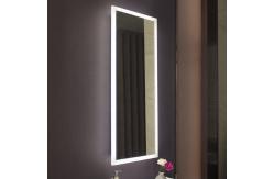 China Rectangular Wall Mounted Acrylic Illuminated Haircut LED Lighted Mirror W18xH40 supplier