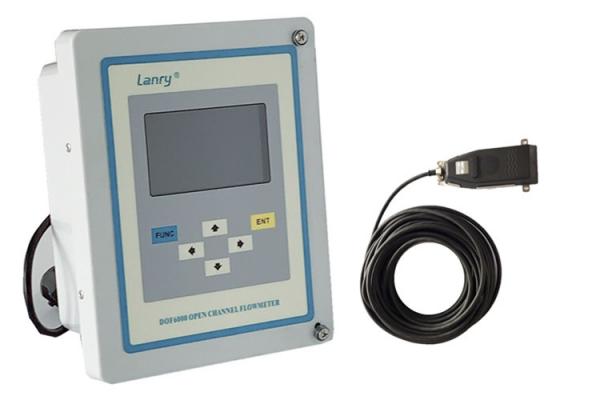 Area Velocity Ultrasonic Open Channel Flow Meter With Data Logger 16GB