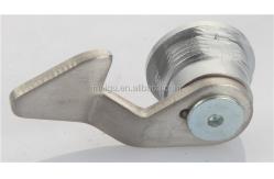 China Cabinet Door Triangle Quarter Turn Lock With Hook Steel Cam supplier