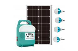 China Portable Solar Panel Charging Lighting System With Lithium Battery For Camping supplier