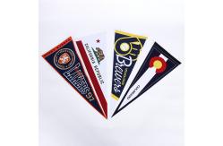 China Sublimation 100D 150D Polyester Felt Pennant Flag 30x76cm supplier