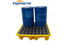China 1.5T HDPE Plastic Spill Pallet 2 Drum Spill Containment Pallet supplier