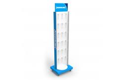 China Customized Spinning Pegboard Display Rack Phone Case Display Rack With Wheels supplier