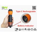 Robust IP66 5W LED Rechargeable Flashlight With SOS Mode for sale