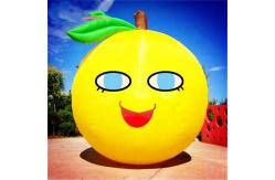 China Customized Size Advertising Inflatables Lemon Fruit Model With Logo Printing supplier