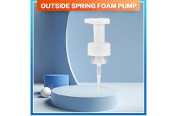 China White Foam Bottle Pump with Customized Pump Tube Length and Clip Lock Way supplier
