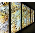 Backlit Lighting Translucent Natural Stone Big Marble Slab Luxury Beautiful