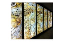 China Backlit Lighting Translucent Natural Stone Big Marble Slab Luxury Beautiful supplier