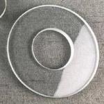 Y / X-Cut Ring Shape Synthetic Quartz Crystal For Pressure Sensing Thickness Shear for sale