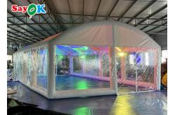 China Airtight Inflatable Pool Cover Transparent Inflatable Swimming Pool Bubble Tent supplier