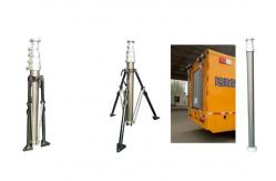 China Air Compressor Operate Portable Antenna Mast , Telescoping Antenna Pole With Tripod supplier