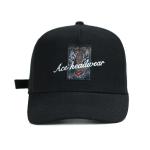 Curved Visor Personalized Embroidered Baseball Caps Leather Material for sale