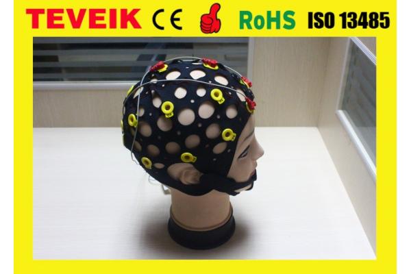 High Performance 20 Leads EEG Cap with Silver Chloride Electrode Reusable