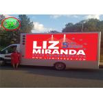 Outdoor P8 trailer led display screen with three sides for movable advertising for sale