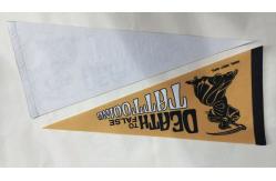 China Custom Polyester Printed Single Sided Felt Pennant Flag supplier