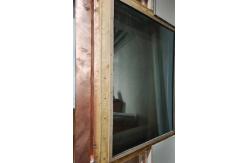 China Painted Black Rf Shielded Windows Aluminium And Wooden Size 1200*900mm supplier