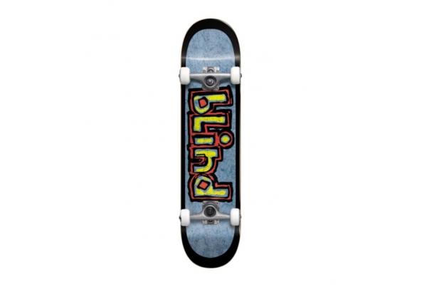 Blind Skateboards OG Box Out Black / Blue Mid Complete Skateboards First Push