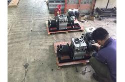 China Petrol Engine Cable Pulling Winch / Belt Driven Cable Hoist Puller 100kg supplier