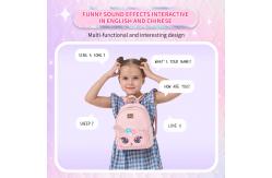 China Supercute Custom Intelligent Voice Interaction Blinking Backpack Kids Schoolbag supplier