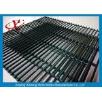 Powders Sprayed Coating Dark Green 358 Security Mesh Fence 12.7*76.2mm for sale