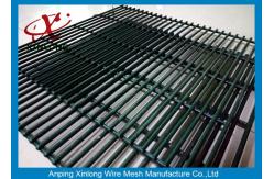 China Durable Metal Security Fence Panels , Security Mesh Fencing 2.8m Height RAL6005 supplier