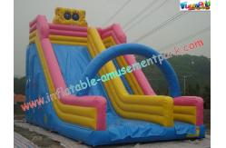 China 9M Spongebob Commercial Inflatable Water , Inflatable Bouncer Slides supplier