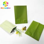 Light Green Back Center Heat Seal Bags Custom Logo Foil Food Powder Candy Pouch for sale