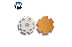 China UV LED SMD 3W LED Quarz Chip 20mm Copper Plate Flashlight Curing supplier