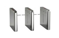 China Flow Access Control Turnstile Barrier Gate Fingerprint Face Recognition System With Single Arm supplier