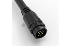 China Electrical M19 Connector Plastic Wrap 9 Pin Male Connector Waterproof supplier