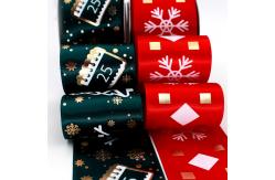 China Single Face Custom Printed Ribbon , Woven Technics Eco Friendly Ribbon supplier