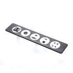 OEM aluminum panel power socket for Office Conference Table / Multifunction Power USB Desktop Interface for sale