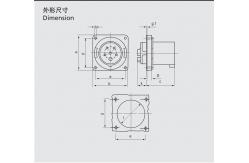China PA Panel Mounted Industrial Plug IP44 63Amp 230V 3 Pole IEC Standard supplier