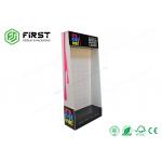 Custom Matte Black Folding Corrugated Cardboard POP Displays Hook Display