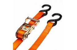 China 25mm 8 Meters S Hook Ratchet Tie Down Straps Self Winding supplier
