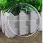 100 Pack Snap On Leakproof Stackable Round Plastic Cup Lids for sale