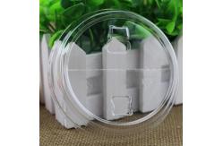 China 90mm Clear Pp Clear Plastic Lids , Compostable Coffee Cup Lids Heat Tolerance supplier