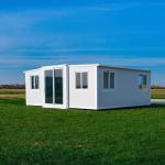 Mini White Villa 20ft Expandable Container House Customized For Countryside for sale