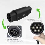 single phase 32A ev charger connector adapter type 2 to gbt ev connectors for sale